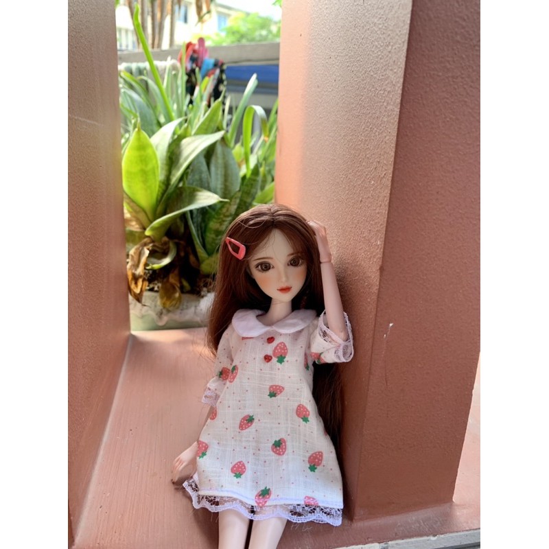 Váy dâu tây size xinyi,blythe,barbie