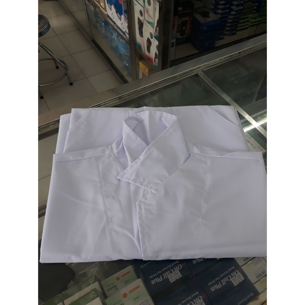 Áo Blouse, Áo bác sỹ thân dài, tay ngắn nam/nữ