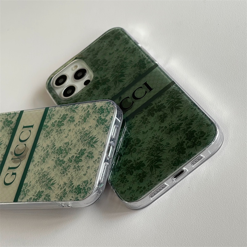 Ốp Điện Thoại TPU Cứng Chống Sốc Họa Tiết Gucci Cho iPhone 13 12 11 14 Pro Max 14 Plus