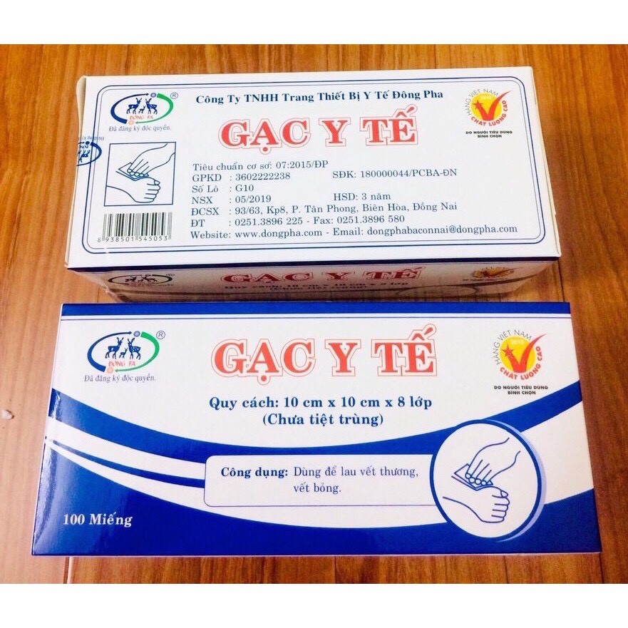 Gạc Y Tế Đông Pha ( Hộp 100 miếng )