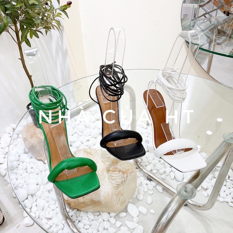 GIÀY SANDAL GÓT NHỌN 9 PHÂN DÂY QUẤN CHÂN SANG CHẢNH
