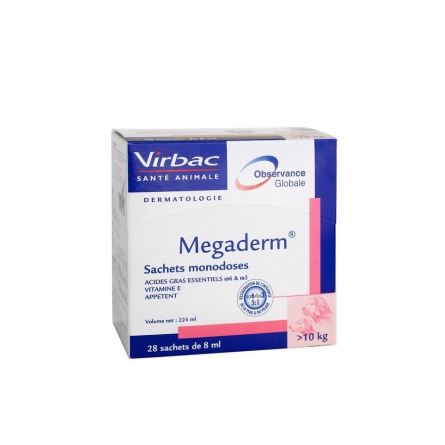 1 hộp megaderm  giúp mượt lông da, tăng cường sức khỏe chó mèo