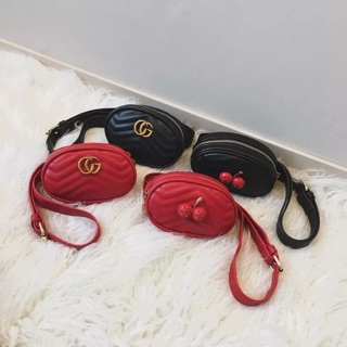Túi đeo bụng gucci , cherry