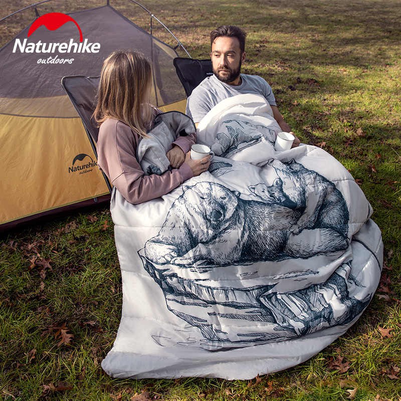 Túi ngủ đôi kèm gối NatureHike NH19S016-D