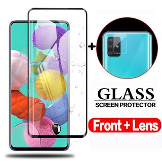 Combo Tấm dán kính cường lực Samsung Galaxy A31, A51, A71 full màn hình 5D + Dán Camera sau