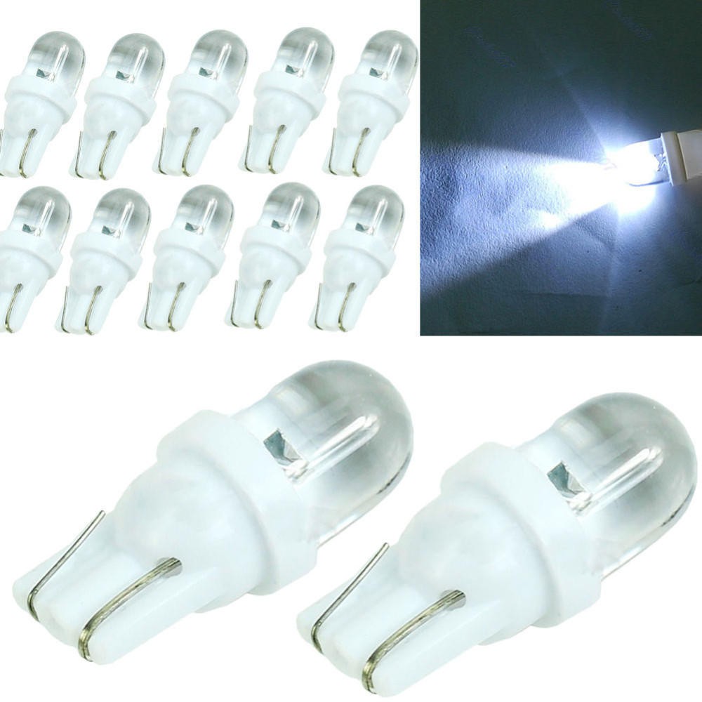 Set 10 bóng đèn LED T10 168 W5Wv dùng trang trí nội thất xe hơi tiện dụng