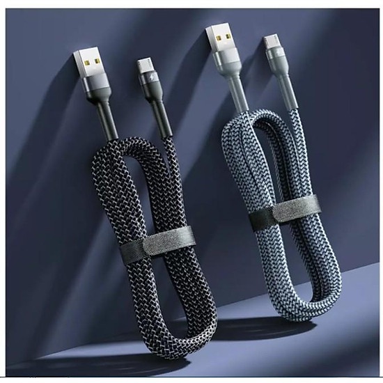 Cáp Sạc Nhanh Type C / Micro USB  Dây Dù Siêu Bền Remax RC-124A Chính Hãng 1 Mét