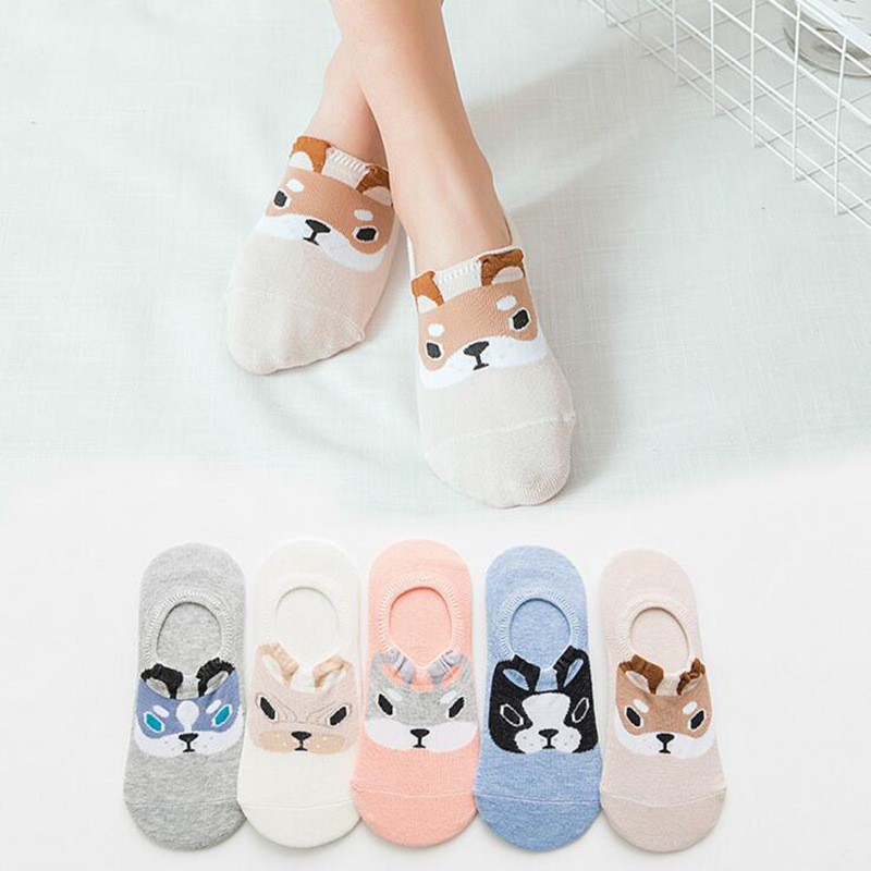 Vớ Cotton Silicone tàng hình chống trượt thời trang