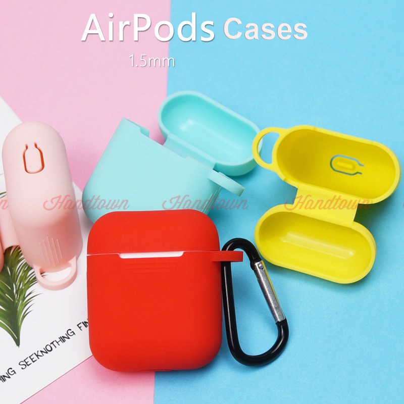 Túi Silicon Cho Tai Nghe AirPods Kèm Móc ( Không Kèm Tai Nghe )