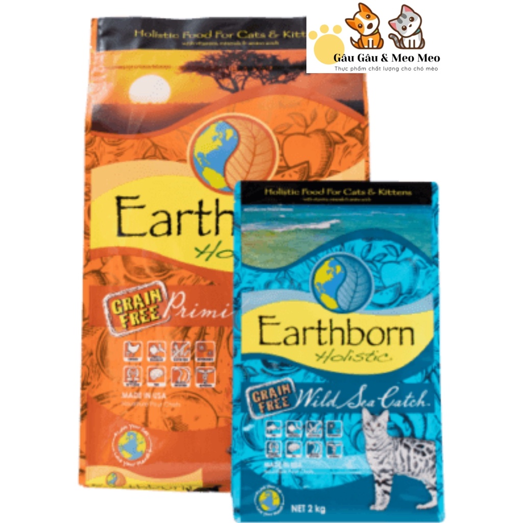 EARTHBORN HOLISTIC CAT FOOD - THỨC ĂN CAO CẤP CHO MÈO TỪ MỸ BAO 2KG