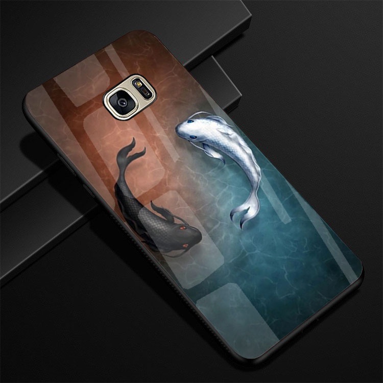Ốp Lưng SAMSUNG GALAXY S7,S7 EDGE mặt kính cường lực cao cấp thiết kế Độc Quyền