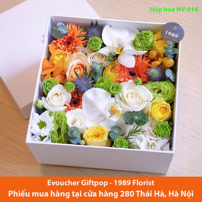 Hà Nội [Evoucher] Phiếu mua HỘP HOA HV-007 tại cửa hàng hoa 1989 FLORIST