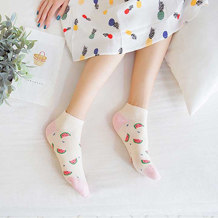 [siêu rẻ] Set 05 đôi tất TG05 chất liệu không xù, nhiều họa tiết ngộ nghĩnh