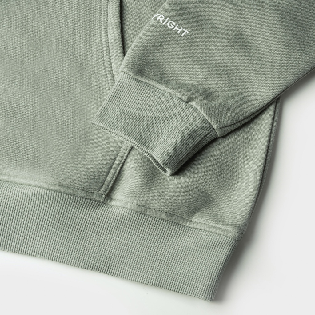 Áo Khoác Hoodie Outerity Mini Signature/ Màu xám xanh / Nỉ Bông ORP211