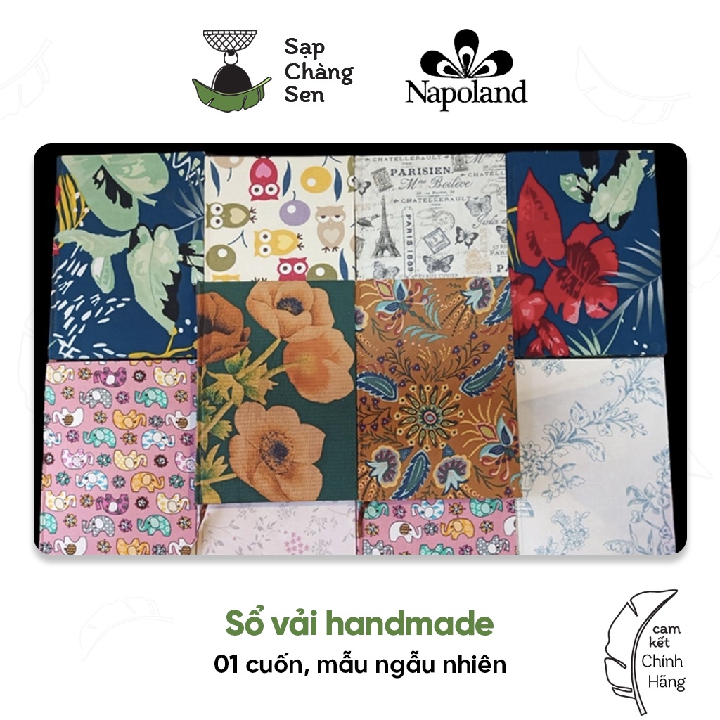 Sổ vải handmade  - mẫu ngẫu nhiên