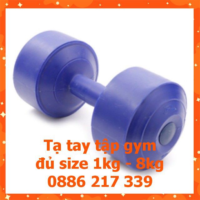 Tạ Tay Tạ Nhựa Tay Tạ Tập Gym Tại Nhà Đủ Size 1kg - 8kg