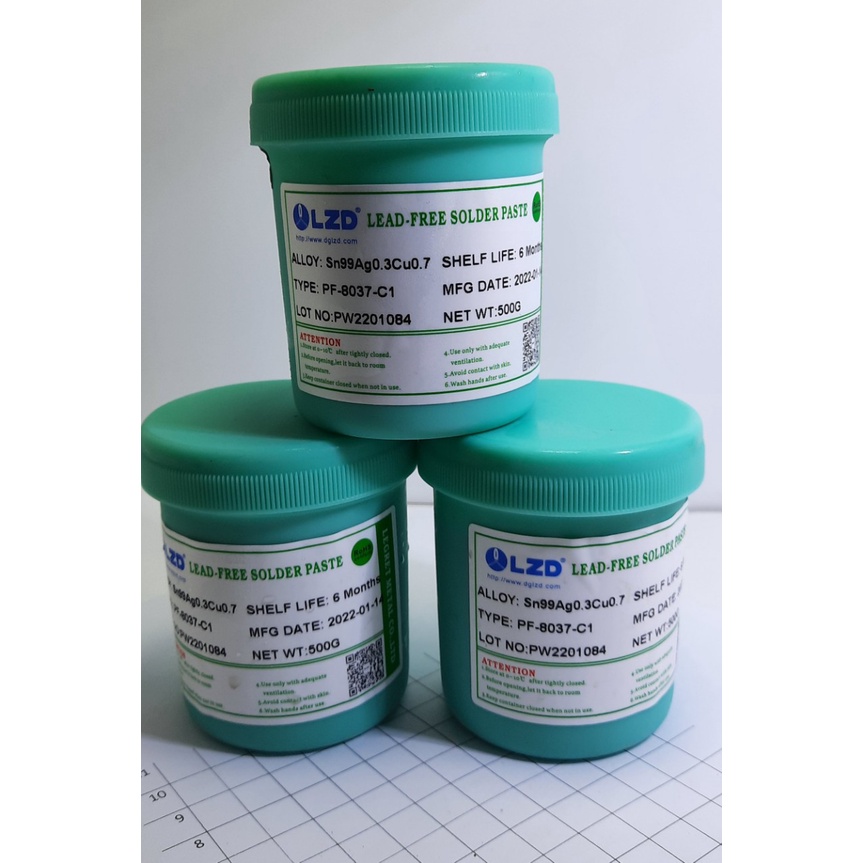 Chì hàn dạng kem RoHS Sn99 Ag0.3 Cu 0.7 500gram - 1688s.vn