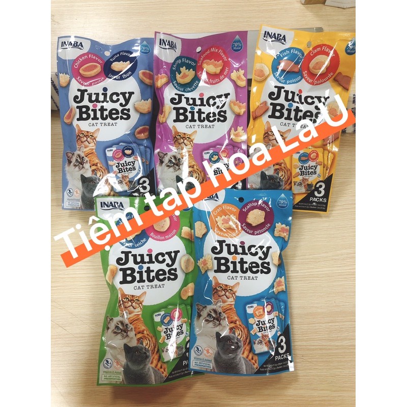 Snack bánh thưởng dạng mềm INABA JUICY BITES