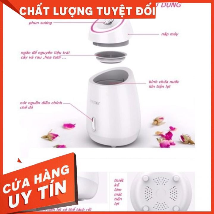 máy xông mặt , máy xông hơi da mặt thảo dược , hoa quả tươi tự động 2 in 1 MAOER