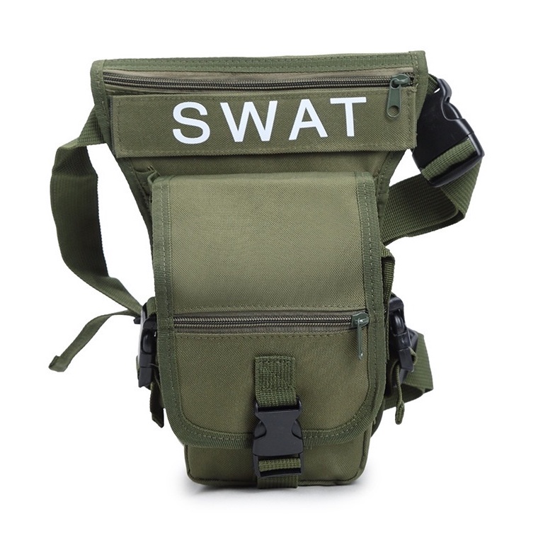 Túi đeo hông, đeo bụng nam Swat phong cách quân đội vải bố siêu bền chống nước đi chơi đi phượt cực chất