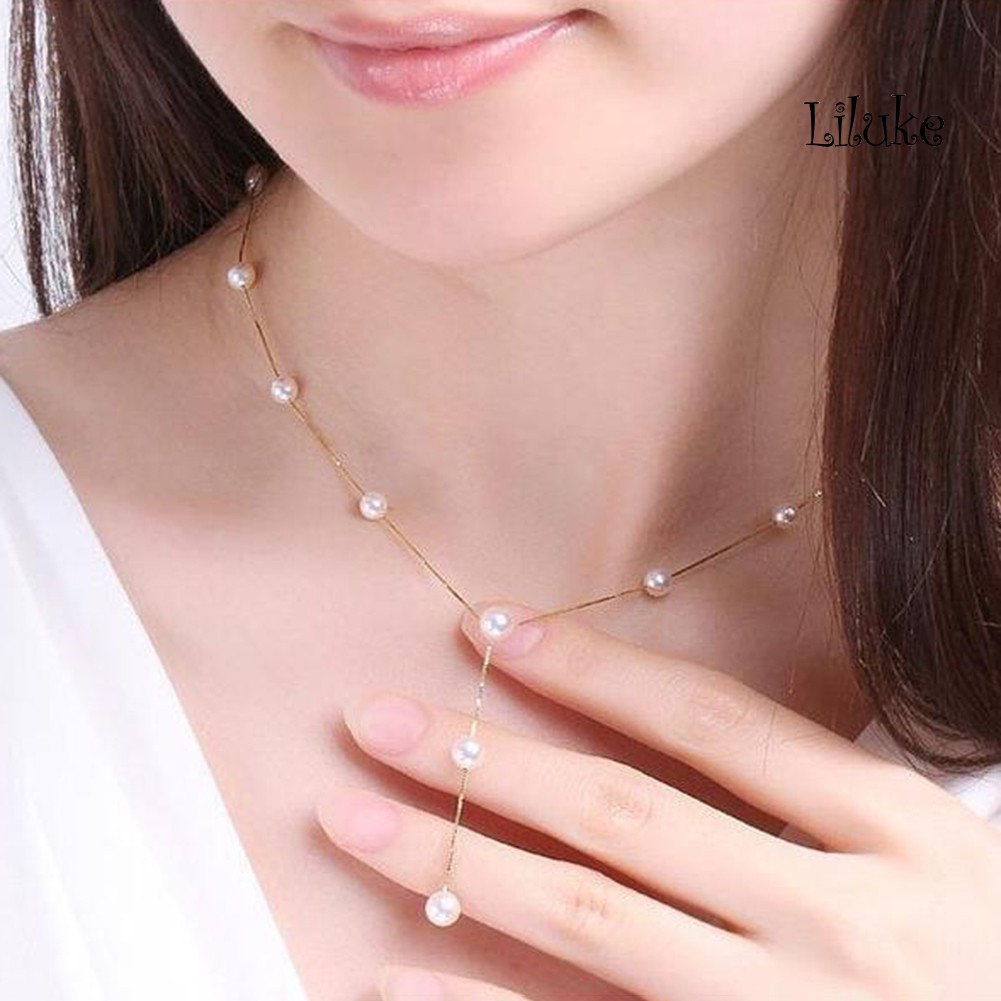 Bộ 3 Món Trang Sức Ngọc Trai Nhân Tạo Thời Trang Dành Cho Nữ