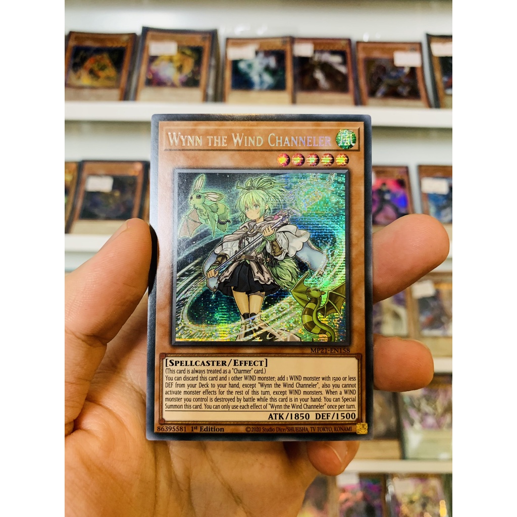 Thẻ Bài Lẻ YugiOh! Mã MP21-EN158 - Wynn the Wind Channeler - Prismatic Secret Rare - 1st Edition