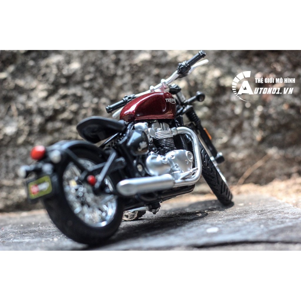 MÔ HÌNH XE TRIUMPH BONNEVILLE BOBBER 1:18 BBURAGO 6168