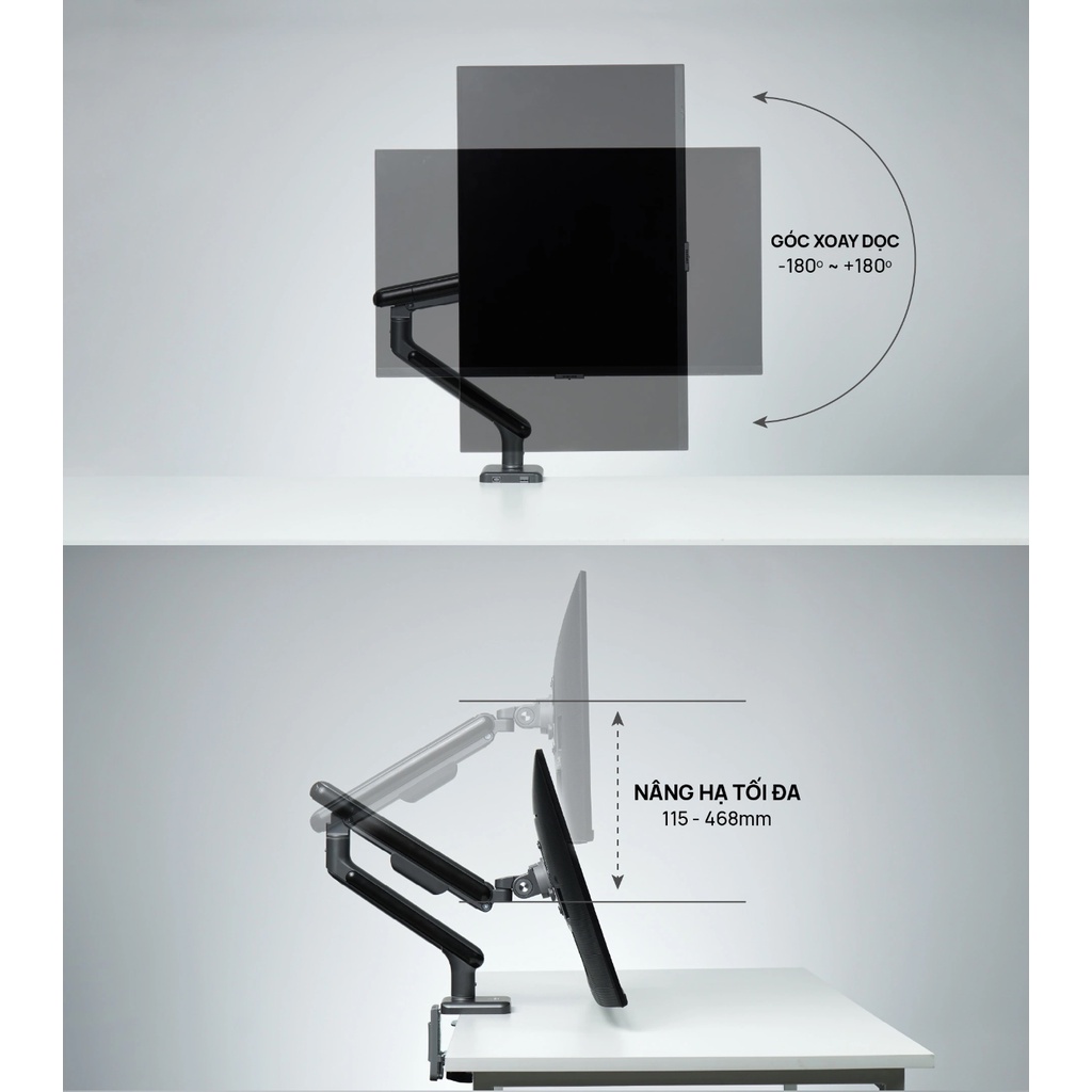 Giá Đỡ Màn Hình HyperWork A1C - Hàng Chính Hãng