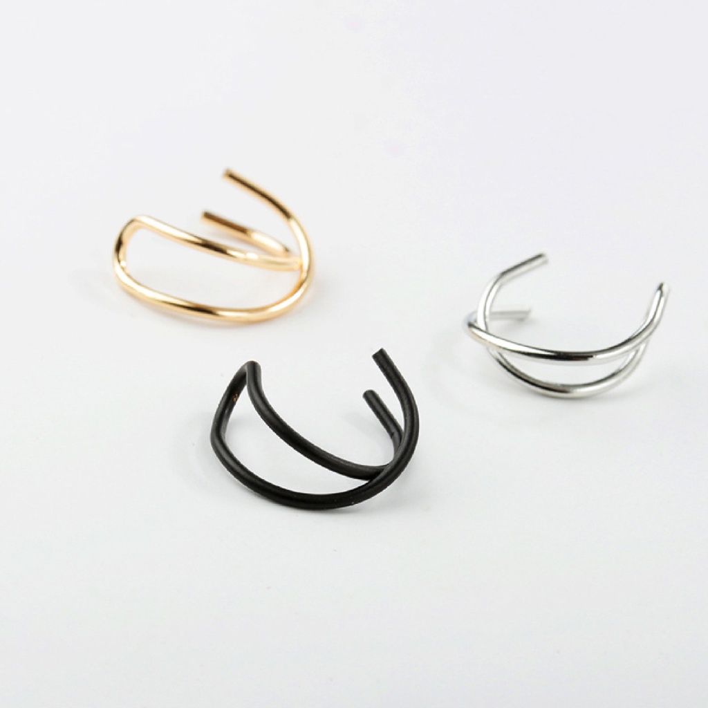 Đôi khuyên tai kẹp hai lớp thanh lịch dành cho nữ