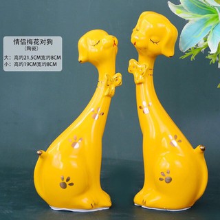 Bộ đôi chó sứ xinh xắn