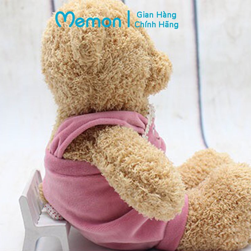 Gấu Bông Teddy Head Áo Yếm Nhồi Gòn Cao Cấp Memon