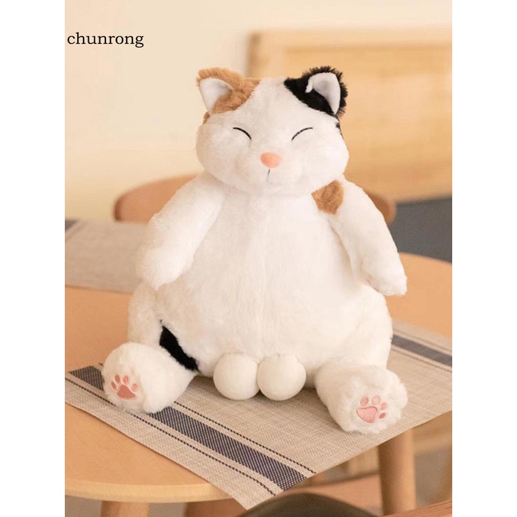 Đồ chơi chú mèo nhồi bông hoạt hình dễ thương chân thực sử dụng hàng ngày tiện lợi