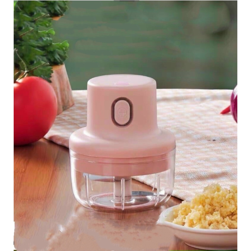 [HCM - SIÊU RẺ] Máy Xay Cháo - Máy Xay Tỏi Ớt Mini Cầm Tay Cổng Sạc Usb 250ml
