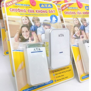 CHUÔNG CỬA KHÔNG DÂY KÍN NƯỚC-NÚT NHẤN KHÔNG DÙNG PIN