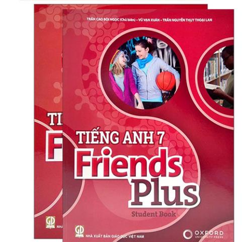Sách Tiếng Anh 7 Friends Plus (Bộ 2 quyển) - Bán kèm bút bi TL-027