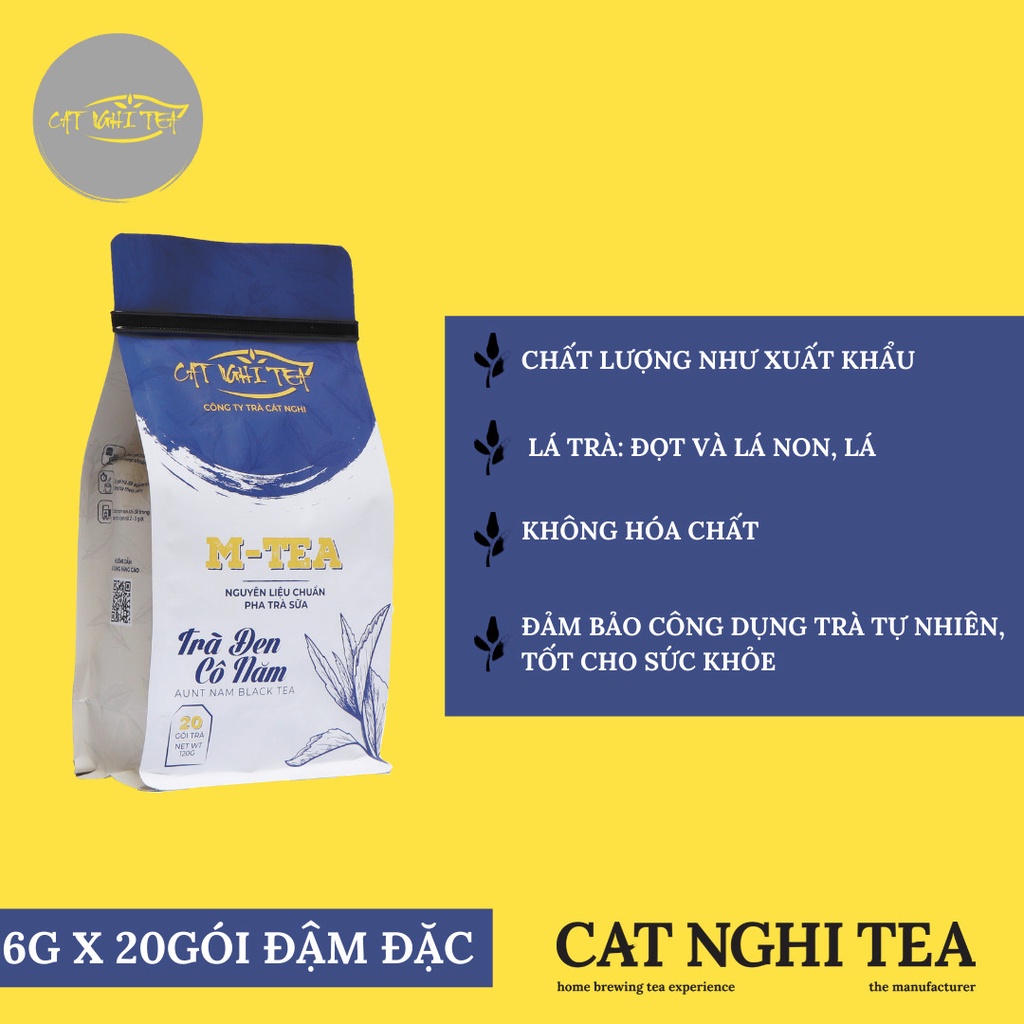 Trà Đen Cô Năm Cat Nghi Tea – Nguyên liệu pha trà sữa và trà trái cây thơm ngon đúng vị