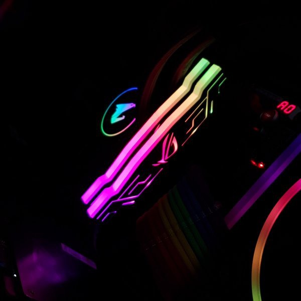 Tản nhiệt ram máy tính DDR2 DDR3 DDR4 8gb 4gb 2gb Asus ROG đồng bộ Coolmoon, Coolman. Xigmatek,..... led RGB siêu sáng