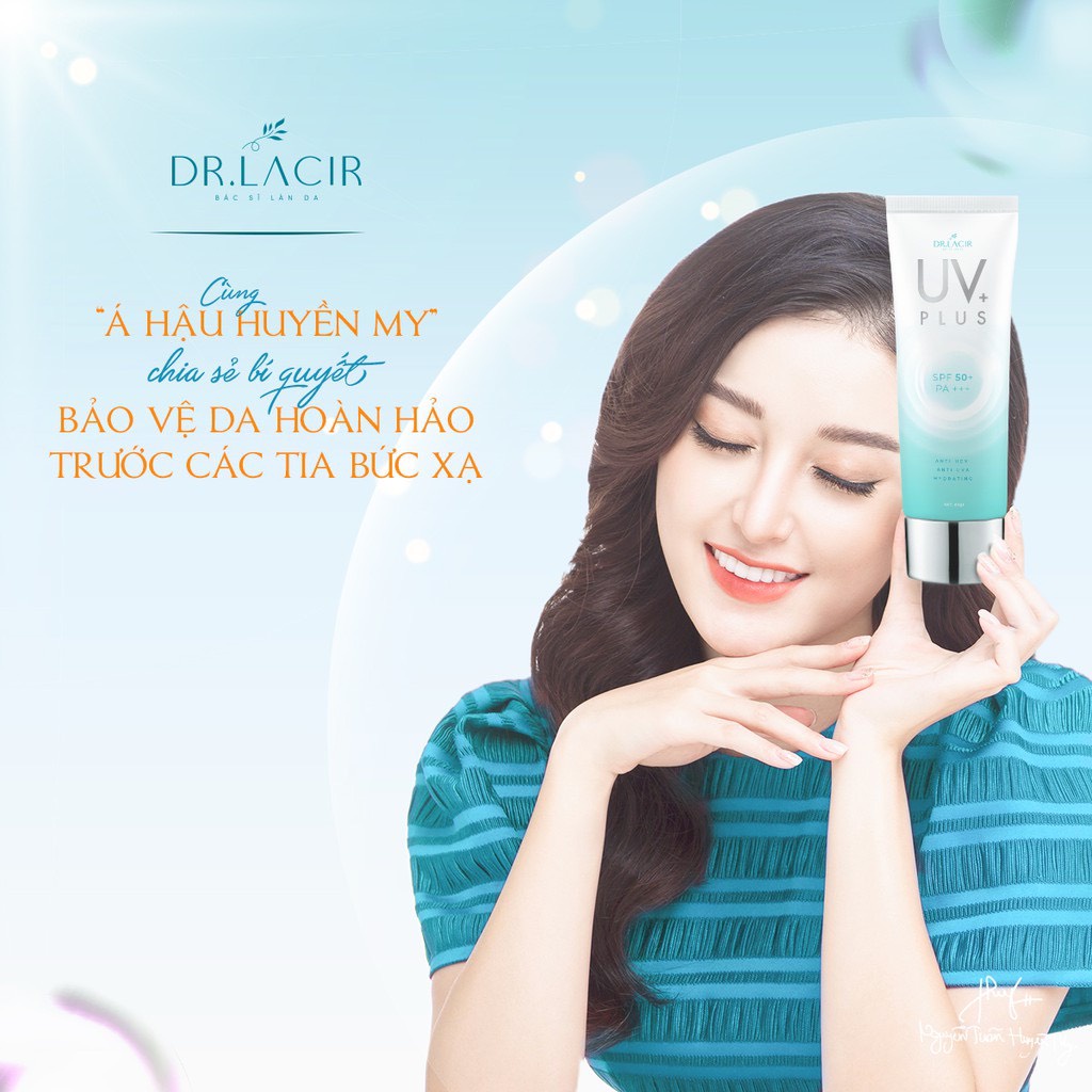 Chống nắng sinh học Biohe Dr Lacir kem chống nắng ngăn ngừa tia có hại HEV chống lão hóa dưỡng ẩm trắng da 60ml