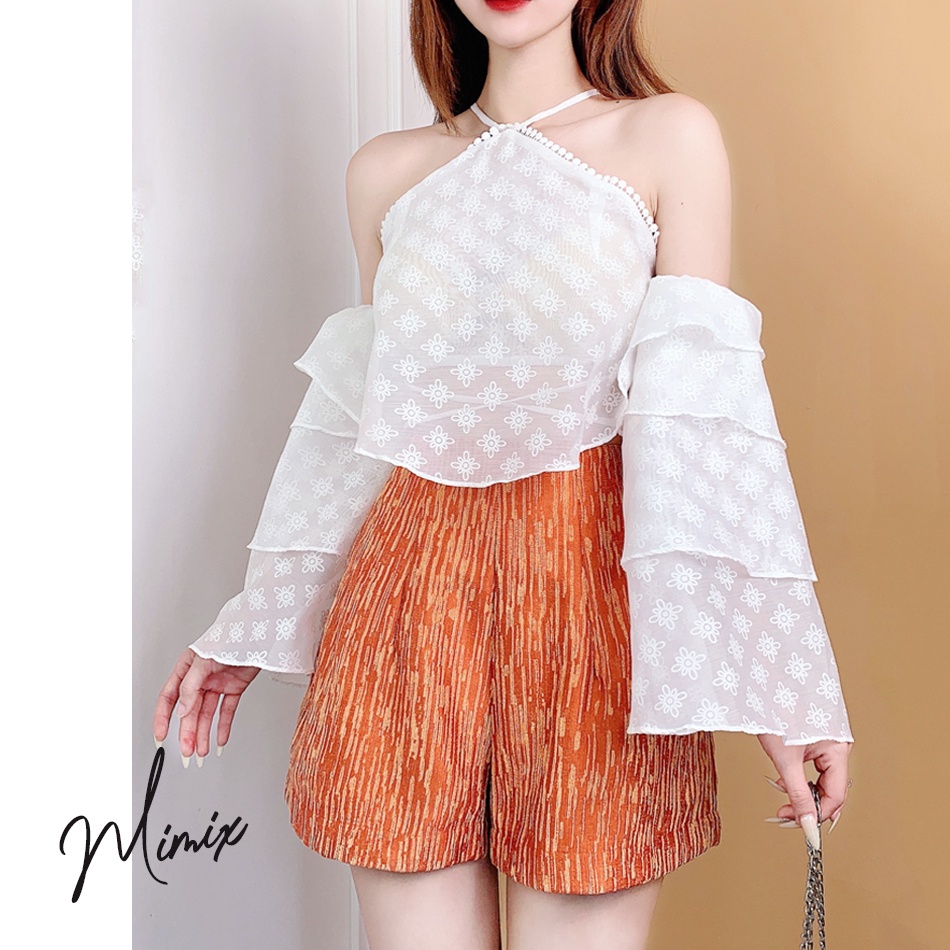 Quần short nữ ánh nhũ năng động MIMIX CH1125