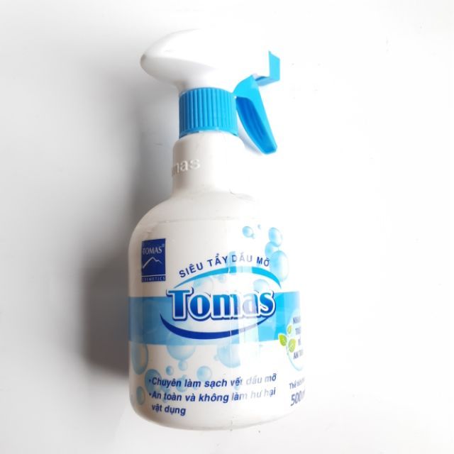 [ 100% TAN DẦU MỠ ] SIÊU TẨY DẦU MỠ TOMAS 500ml ĐÁNH TAN VẾT DẦU MỠ MẶT BẾP, MÁY HÚT MÙI