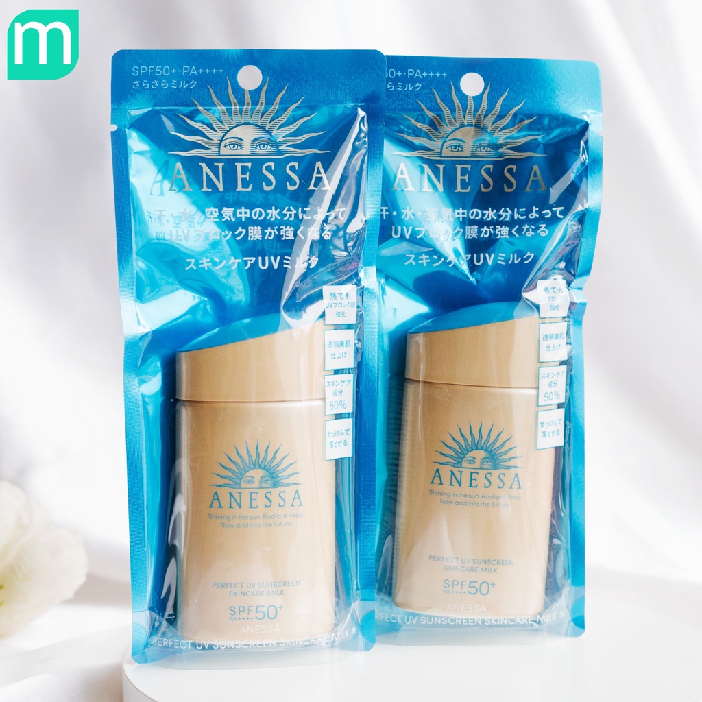 Sữa Chống Nắng Anessa Perfect UV Skincare Milk SPF50 (nắp xanh)