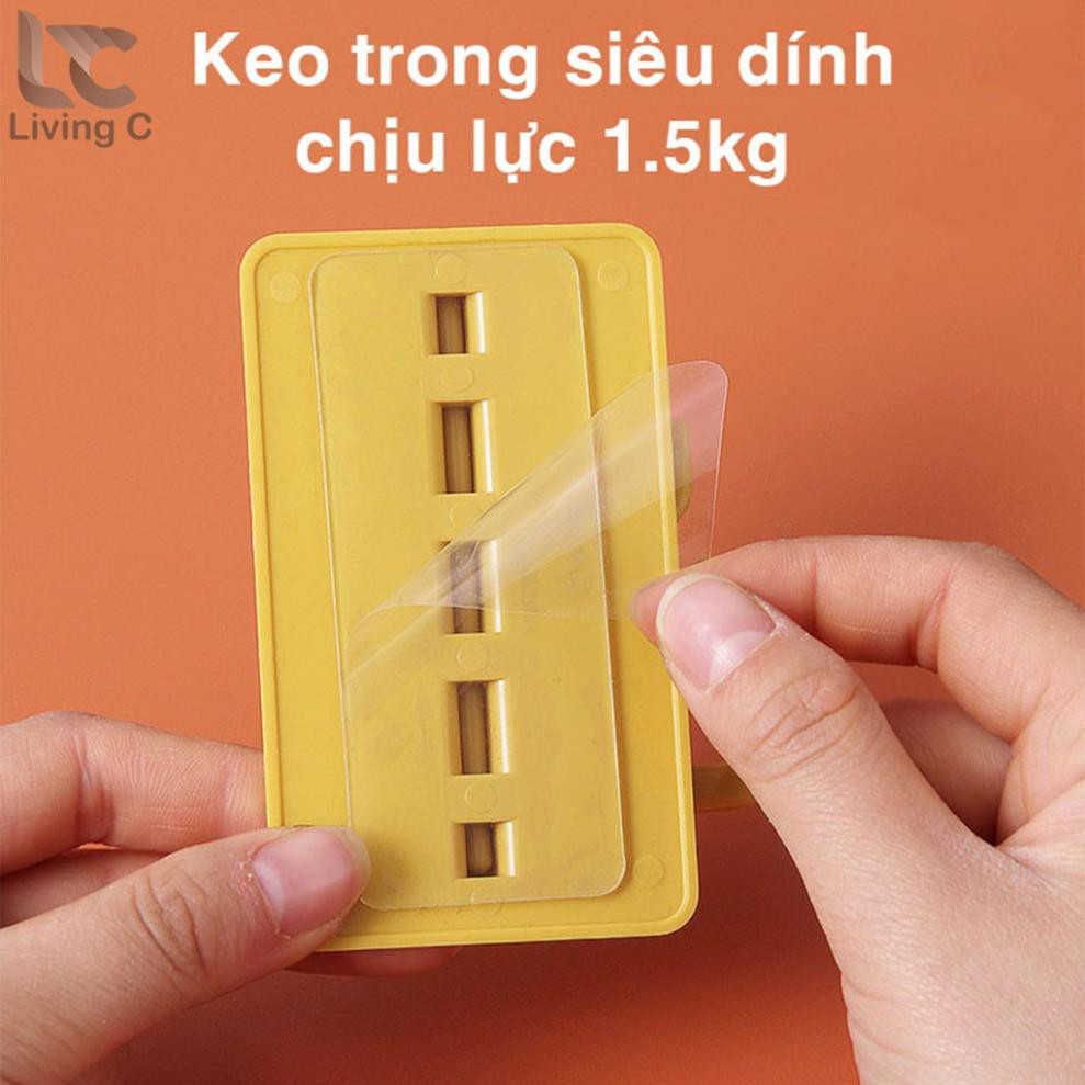 Móc treo chìa khóa dán tường xoay 180 độ siêu dính chịu lực NGU000001