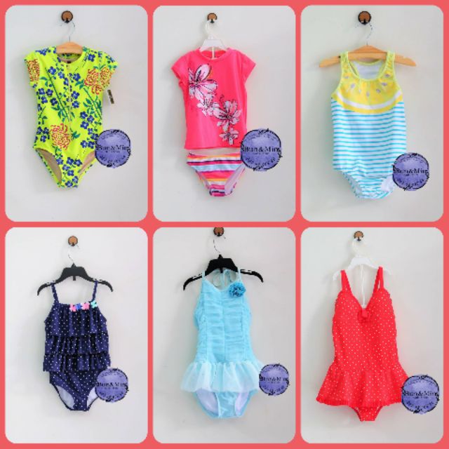ĐỒ BƠI BÉ GÁI HIỆU GYMBOREE/ CARTER’S/ DEESHA/ TEA/ POLYPLAY CHO BÉ TỪ 5T-14T