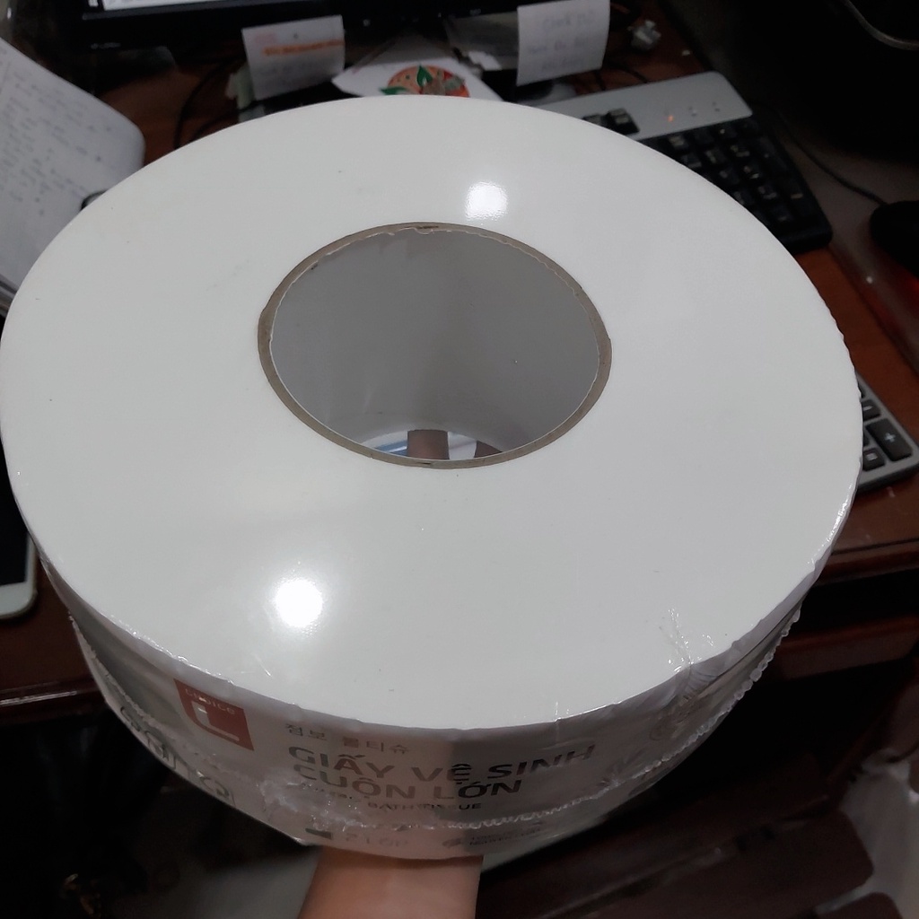 Giấy vệ sinh cao cấp 2 lớp cuộn lớn Choice L Lotte Hàn Quốc 600g