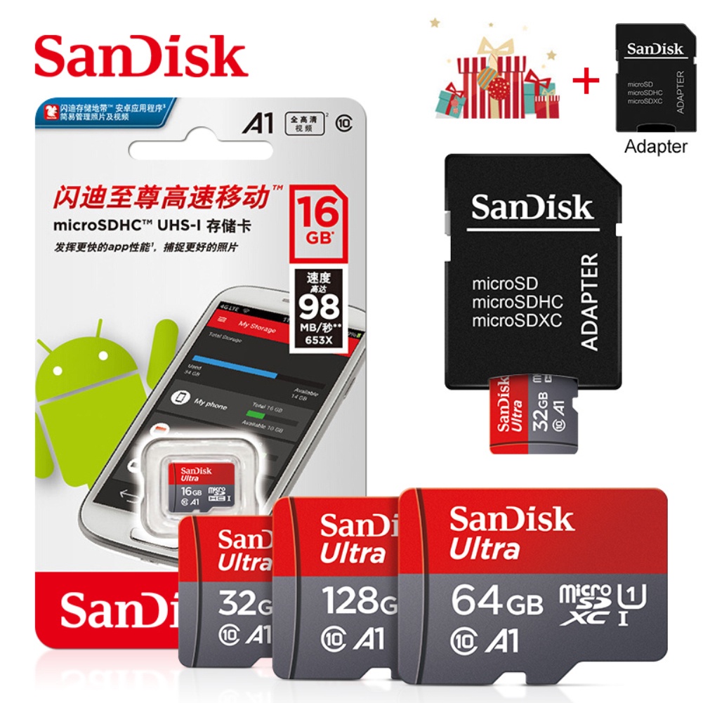 Thẻ Nhớ Sandisk MICRO SD 4Gb 8GB 16Gb 64Gb