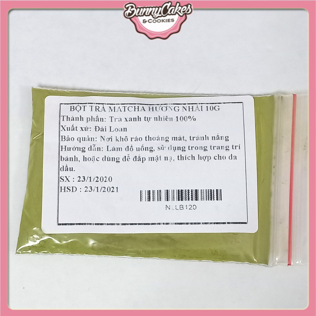 10g Bột Trà Xanh Malaysia