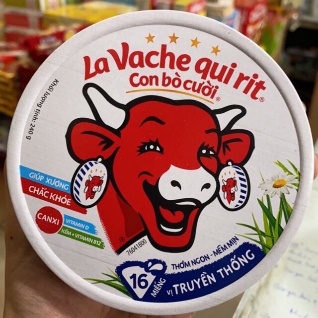 MẪU MỚI- Phô Mai Con Bò Cười Của Pháp 🇫🇷 Hộp 8 Miếng, 16 Miếng- La Vache qui rit