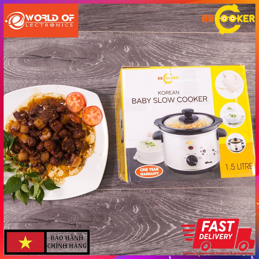 Nồi nấu cháo chậm đa năng BBcooker 1.5 lít