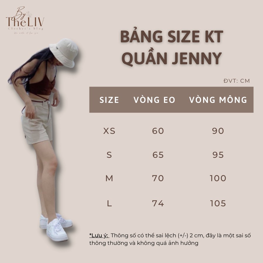 Quần short JEN đáy cao tôn dáng
