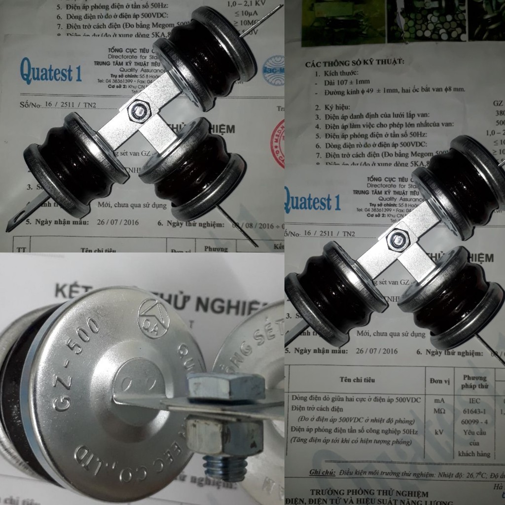 GZ 250 - 1 quả van thoát sét cho lưới điện AC 220V